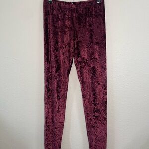 Red Velvet Leggings